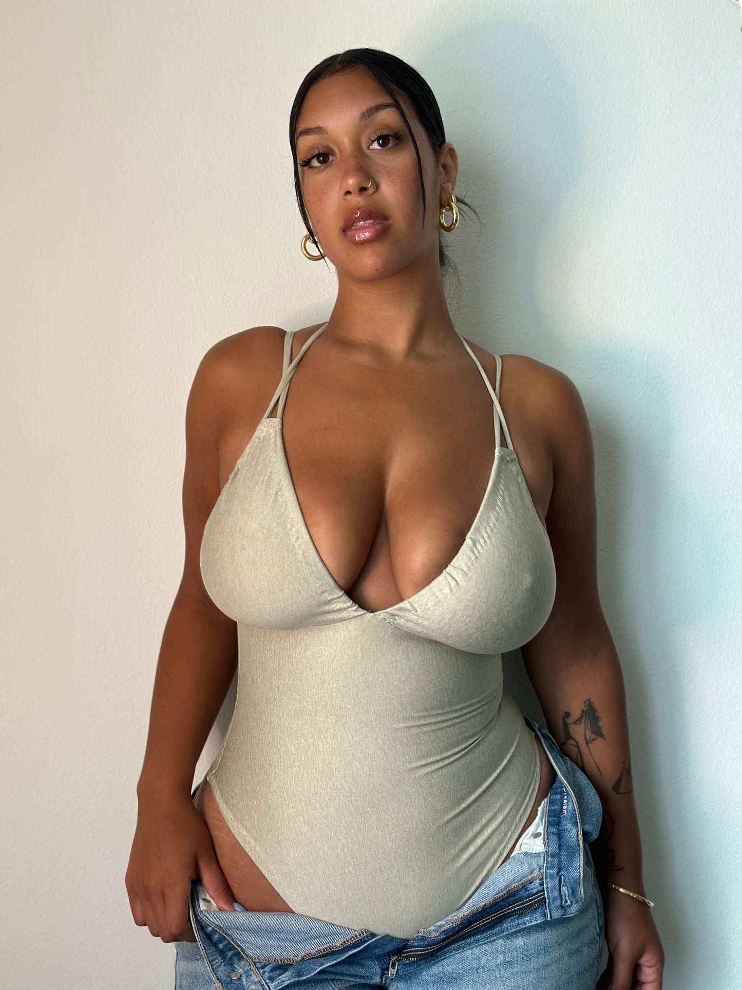 Beige Butter Bodysuit